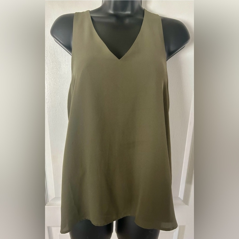 Banana Republic Olive Green Sleeveless Top XS